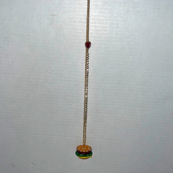 Betsey Johnson burger necklace - Picture 1 of 5